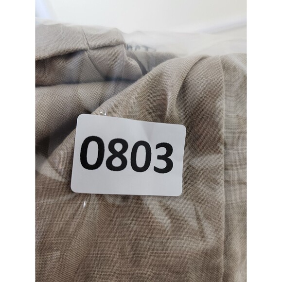 Steve Harvey Celebrity Edition Pants Mens 36 Chino Tan Linen Pleated Cuffed Hem - Picture 16 of 16